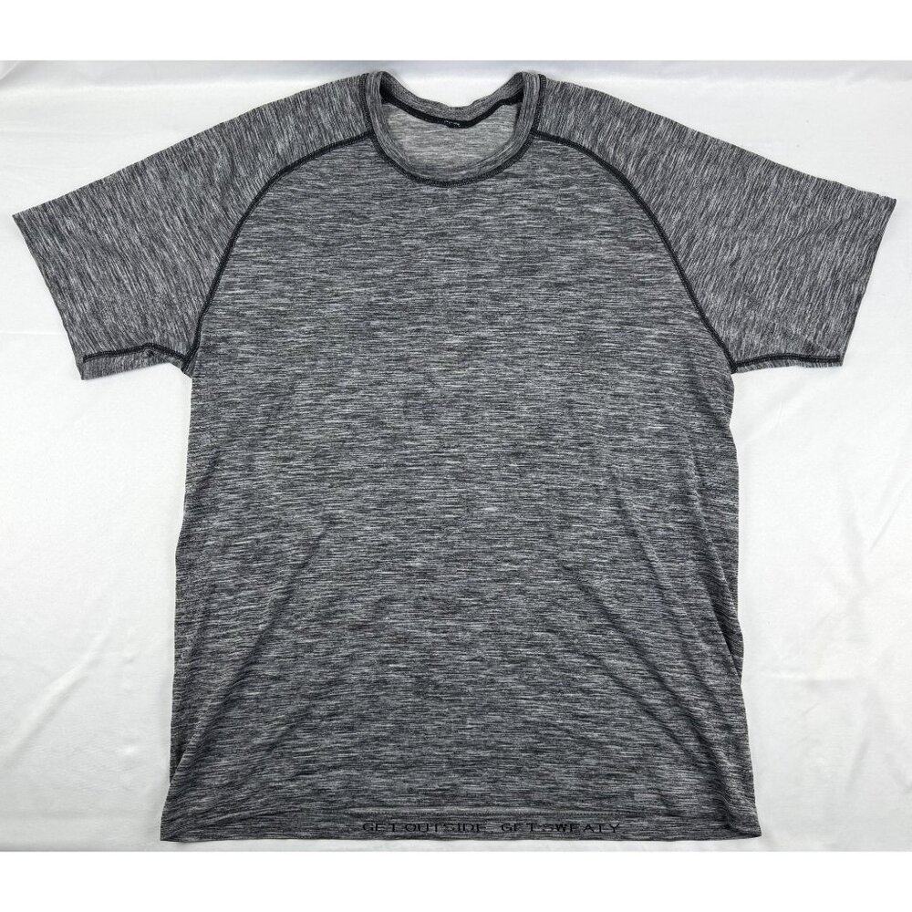 Lululemon Metal Vent Tech Shirt Mens XL Gray Stretch Performance Preppy Gym